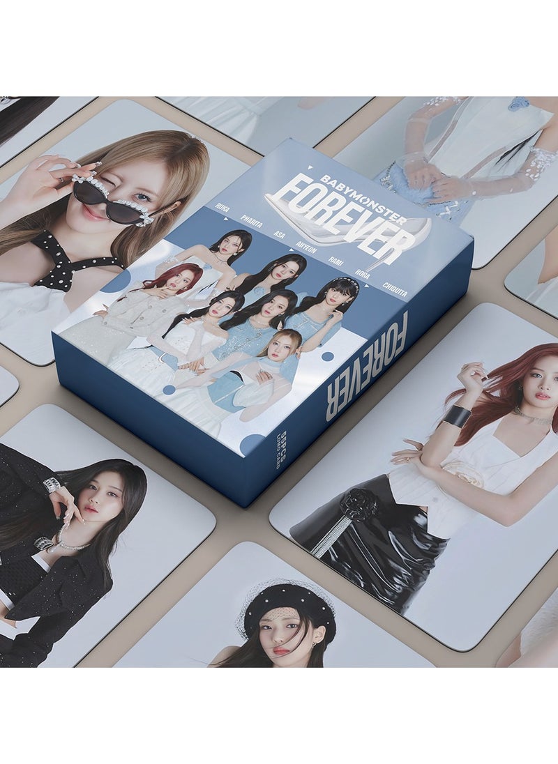 Generic - KPOP 55Pcs BABYMONSTER FOREVER LOMO Cards BABYMONSTER MINI PhotoCard Album Mini Poster K-pop Collectors FAN merchandise GreetingCard - Image 1