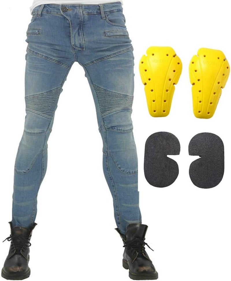 Takuey Motorcycle Riding Jeans with Protective Pads - Image 2