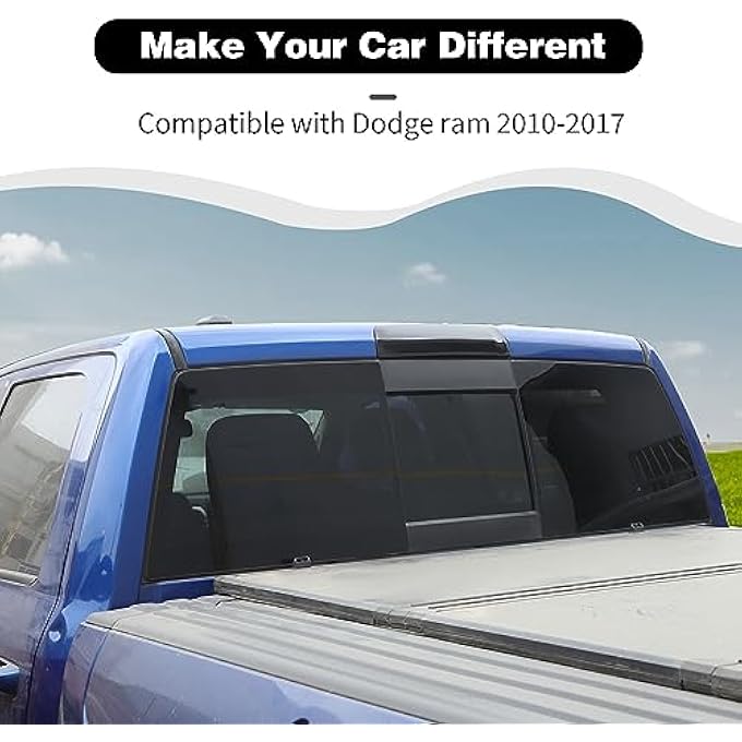 HTHE For Dodge Ram 1500 2500 3500 High Mount Brake Light Cover Trim For 20102017 Compatible With Dodge Ram 1500 Trim Accessories Abs 1Pcs - Image 4