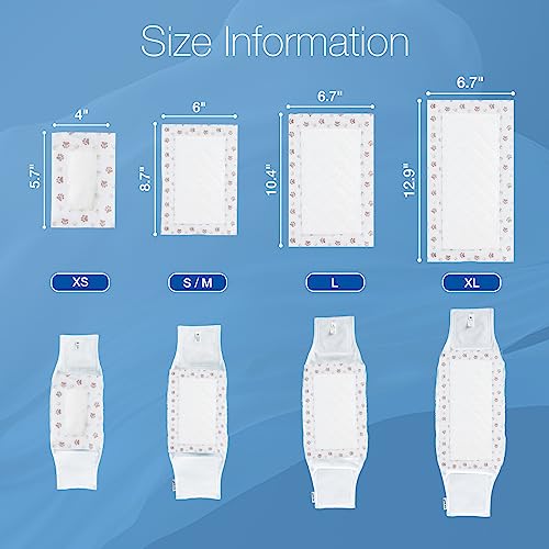 MICOOYO Dog Diaper Liners, Dog Diaper Pads, Disposable Dogs Booster Pads for Puppy, Belly Band Dogs Diapers Liners Male Doggie Diapers Inserts (Paws, XL, 25Count) - Image 4