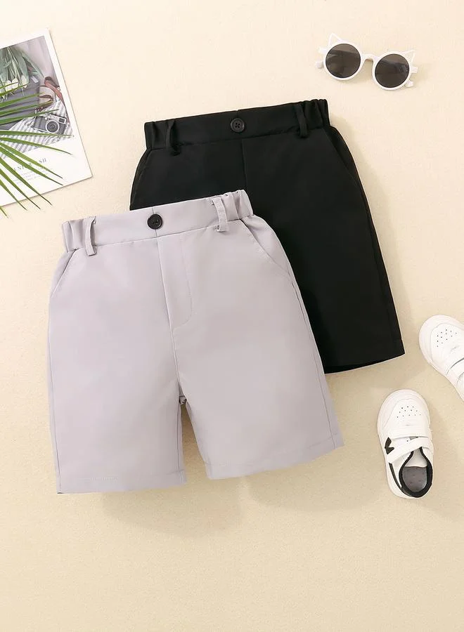 تايك تو Pack of 2 - Kids Solid Regular Shorts