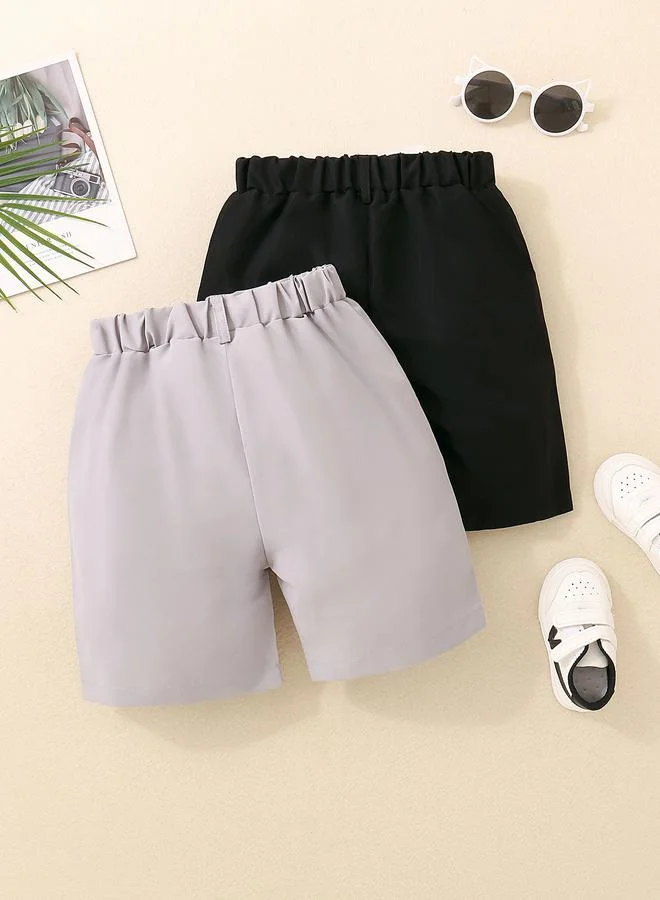 تايك تو Pack of 2 - Kids Solid Regular Shorts