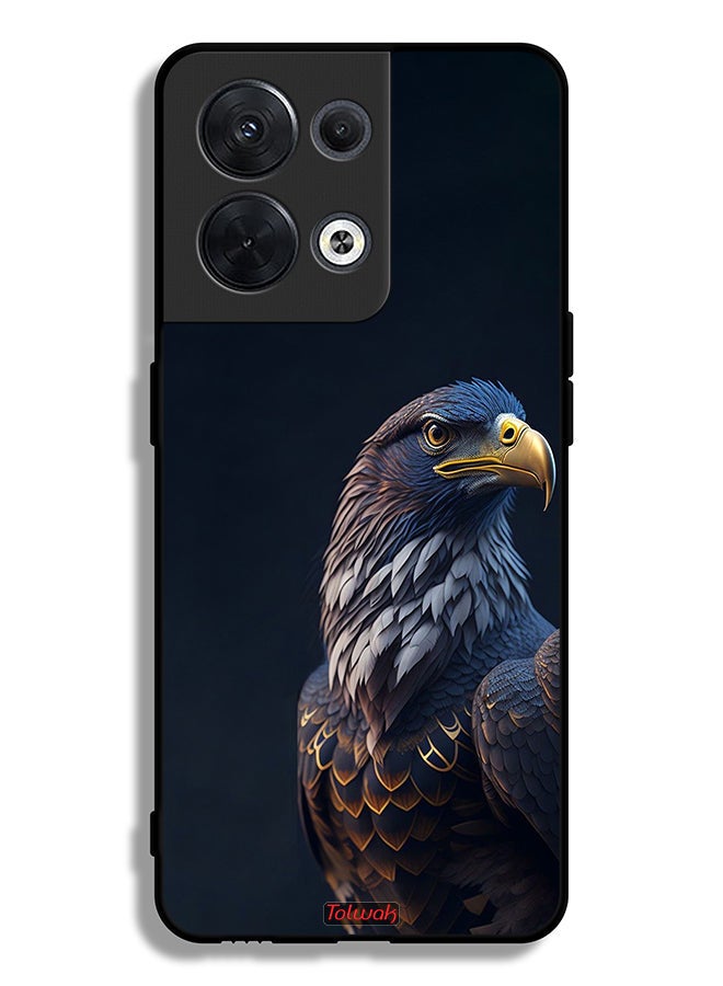 Tolwak غطاء حماية أوبو رينو8 5G بتصميم نسر HD - Image 2