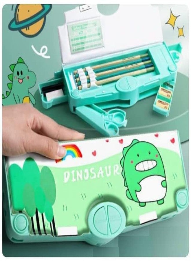 Funspark Multifunctional Pencil Box for Kids,Pencil Box for Kids Pencil Box for Girls, Magnetic Pencil Box for Boys, Pop up Pencil Box, Dinosaur Theme Return Gifts for Kids - Image 3