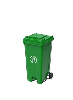 Plastic Garbage Bin 120 Litre with wheel and pedal - Heavy Duty Kitchen Dust Bin Outdoor Recycle Trash Can Large Industrial Waste bin Trash bin Green - pzsku/Z30D4A7667696037FD910Z/45/_/1718084623/0fe92960-fca0-472e-b8d1-683b410b1862