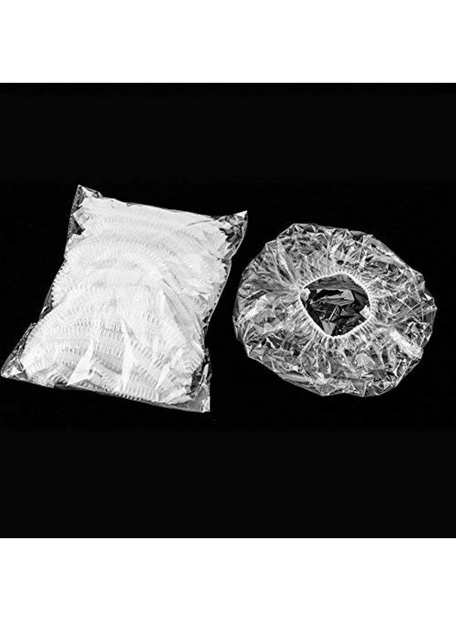 IE IE Shower cap, pack of 50, Transparent Flexible Large Size SHOWER Cap, Bathing cap, Waterproof cap, Plastic cap  - Image 4