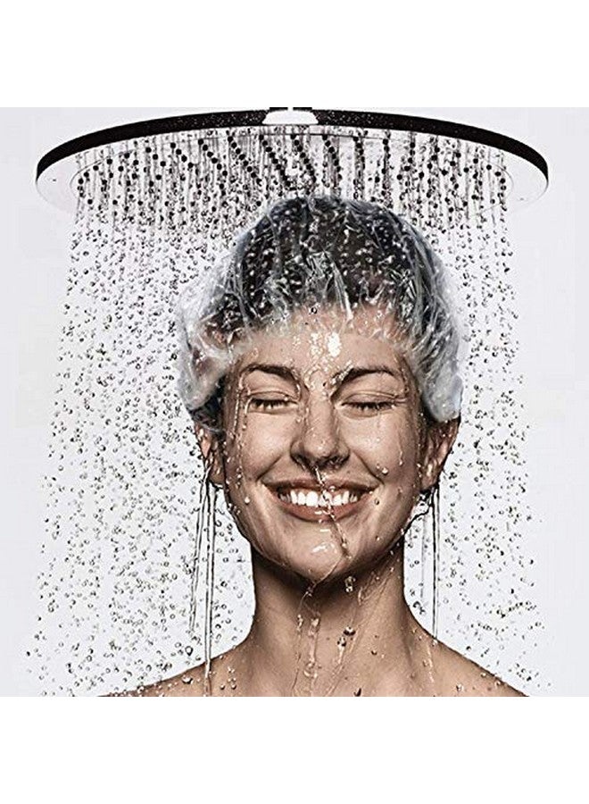 IE IE Shower cap, pack of 50, Transparent Flexible Large Size SHOWER Cap, Bathing cap, Waterproof cap, Plastic cap  - Image 2