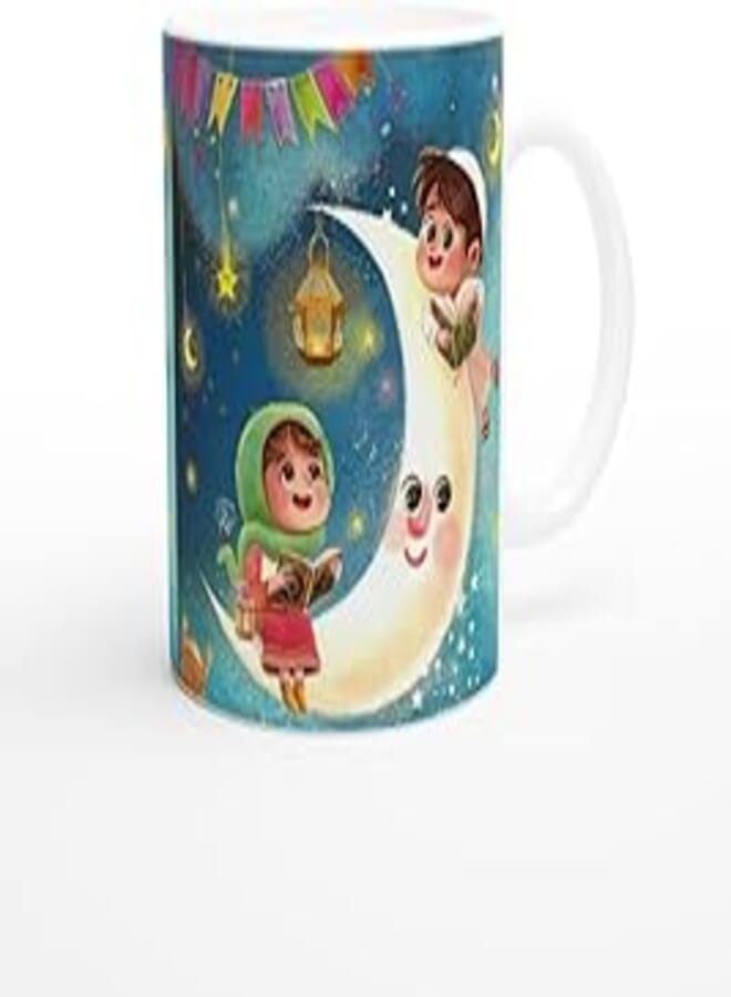 Creative Printed Mug With Special Design - Ramadan 5 (white mug) 