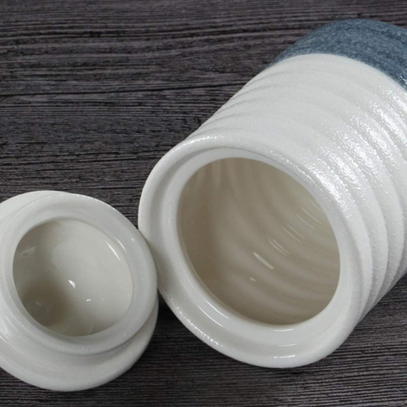 comfrt Ceramic Vinegar Bottle Japanese Soy Sauce Dispenser Bottle Oil Jar Syrup Dispenser Condiment Containers for Home Restaurant Kitchen - Image 4