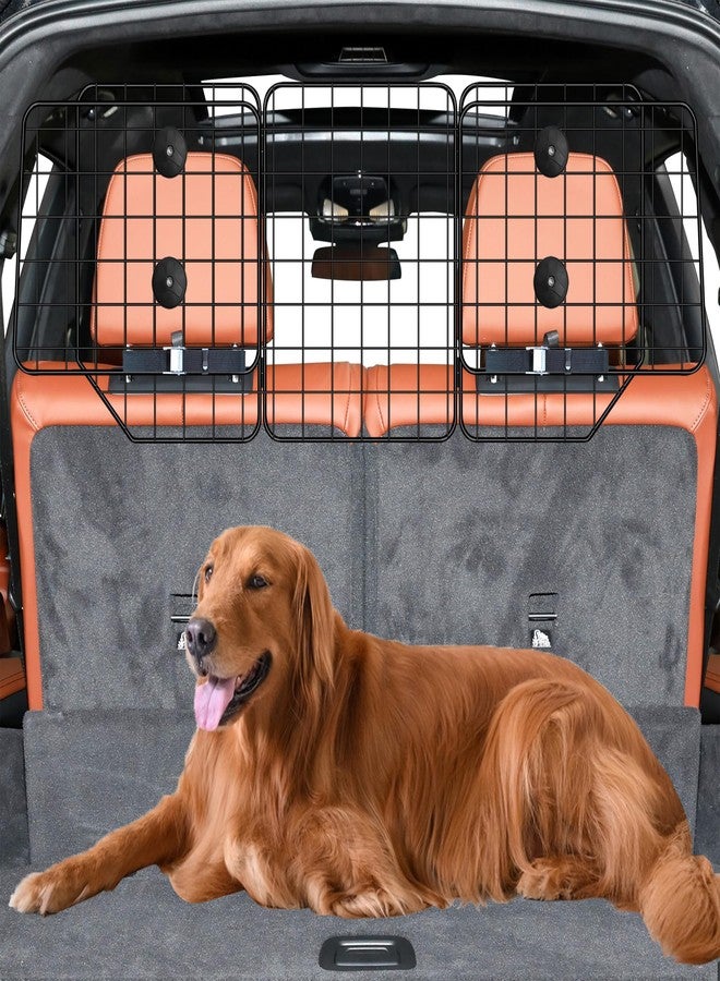 C CASIMR CASIMR Dog Car Barrier for SUVs, Vehicles, Trucks, Cars, Adjustable Pet Divider Cargo Area Universal-Fit, Folding Design for Easy Storage, Heavy-Duty Wire Mesh Barriers Safety Travel Accessories - Image 1