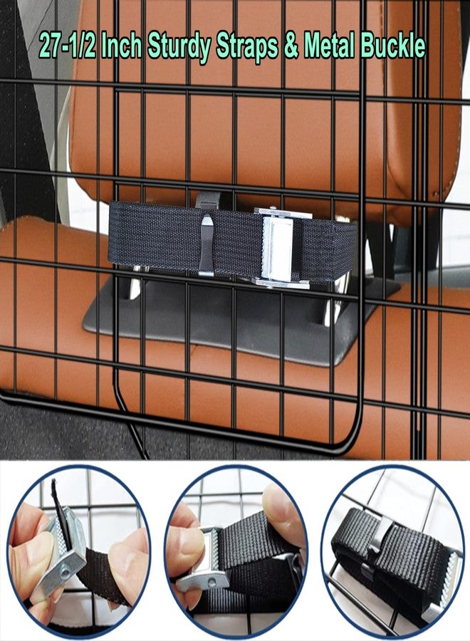 C CASIMR CASIMR Dog Car Barrier for SUVs, Vehicles, Trucks, Cars, Adjustable Pet Divider Cargo Area Universal-Fit, Folding Design for Easy Storage, Heavy-Duty Wire Mesh Barriers Safety Travel Accessories - Image 4
