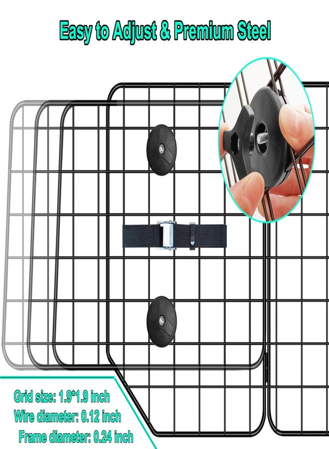 C CASIMR CASIMR Dog Car Barrier for SUVs, Vehicles, Trucks, Cars, Adjustable Pet Divider Cargo Area Universal-Fit, Folding Design for Easy Storage, Heavy-Duty Wire Mesh Barriers Safety Travel Accessories - Image 5