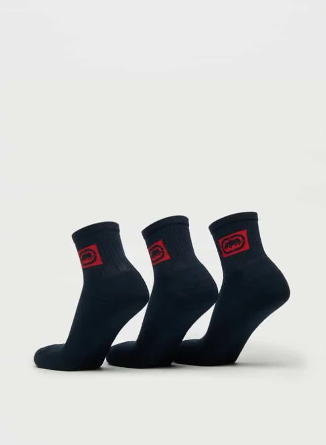 Ecko Unltd. Set of 3 - Ecko Unltd Logo Detail Ankle Length Socks