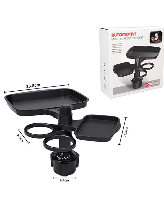 Super ZYouth 4-in-1 Car Cup Holder Tray Adjustable Food Table Tray for Car with 360° Rotatable Phone Holder - Image 5