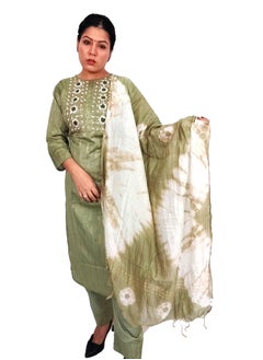 PRIYA’S PANACHE PRIYA’S PANACHE Women Kurti with Dupatta and Palazzo Set | Ladies Top Kurta Kameez Salwar Suit Bottom Pant | Ethnic Indian Pakistani Party Dress | Traditional Festival Ready to Wear  - Image 1