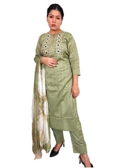 PRIYA’S PANACHE PRIYA’S PANACHE Women Kurti with Dupatta and Palazzo Set | Ladies Top Kurta Kameez Salwar Suit Bottom Pant | Ethnic Indian Pakistani Party Dress | Traditional Festival Ready to Wear  - Image 5