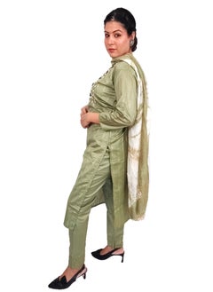 PRIYA’S PANACHE PRIYA’S PANACHE Women Kurti with Dupatta and Palazzo Set | Ladies Top Kurta Kameez Salwar Suit Bottom Pant | Ethnic Indian Pakistani Party Dress | Traditional Festival Ready to Wear  - Image 4