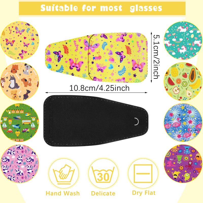 Treela 8 Pcs Eye Patches for Kids, Eyepatch for Glasses to Cover Either Eye Cartoon Eye Patching Fabric Patch for Kids Boys Girls(Cute Style)  - Image 2