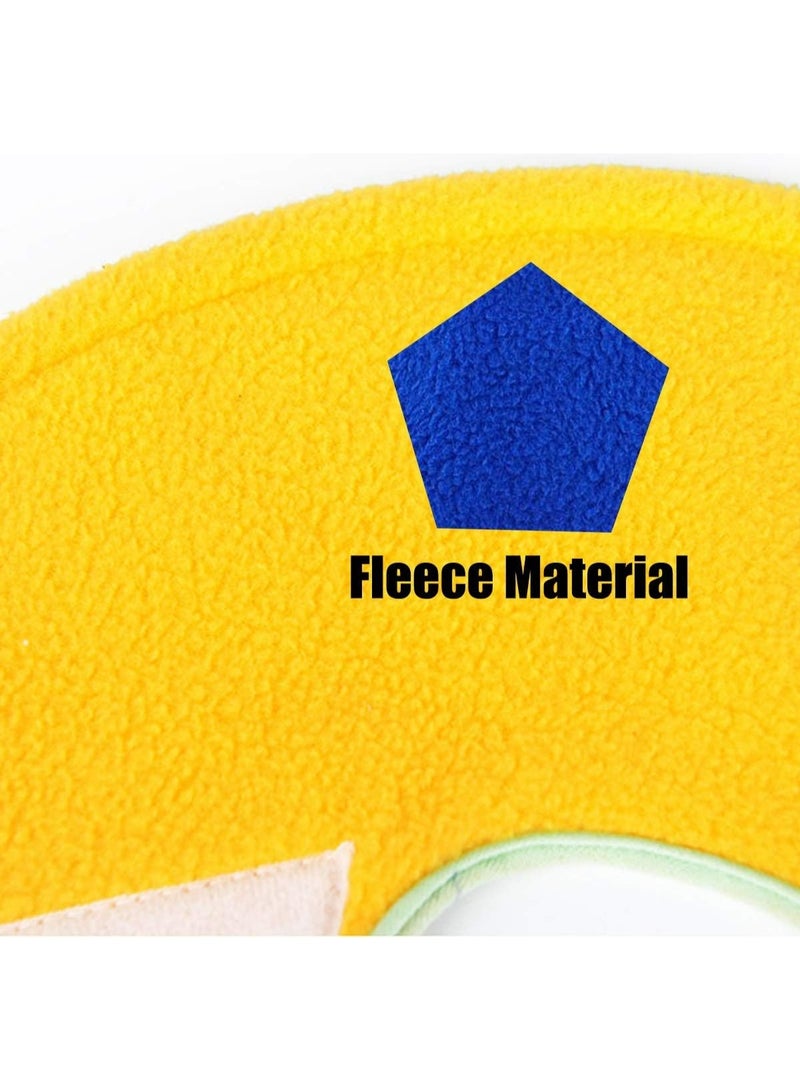 أطواق الطيور إليزابيث، قطعتان من وشاح الببغاء النمر ووشاح الكوكاتيل وغطاء واقي من العض والقرص، إكسسوارات العناية بالطيور الأليفة (أصفر، أخضر) - Image 3