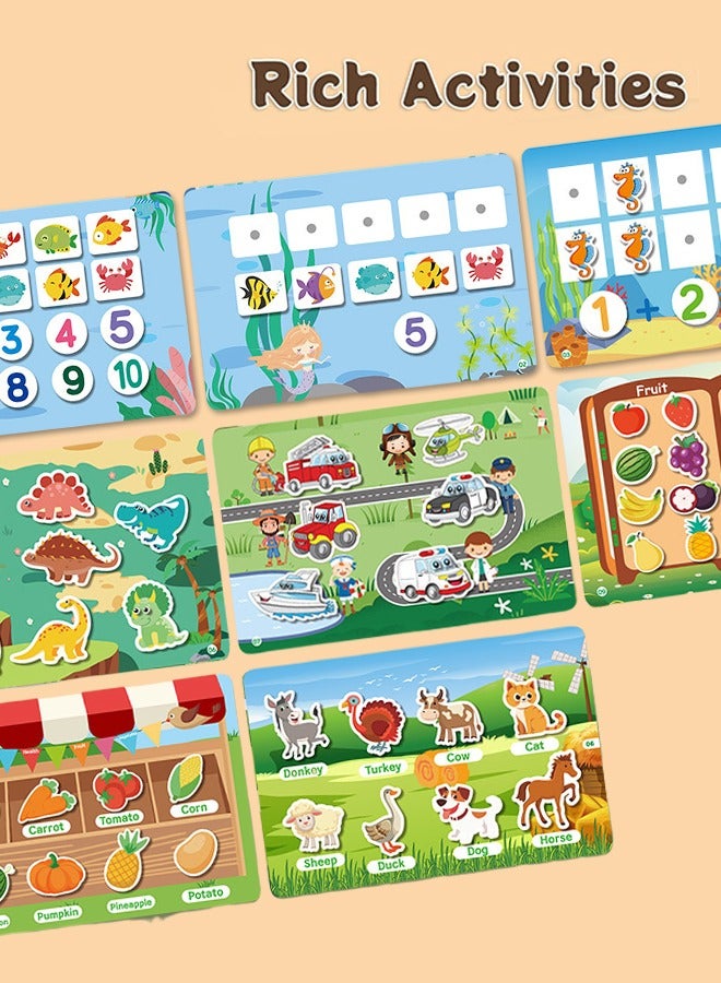 0TO1 TECH Busy Book for Toddlers,Kids Early Educational Learning Book Busy Book Sensory,Learning Ability for Children Educational Preschool Book for 3 4 5 6 Year Old Boys and Girls - Image 3