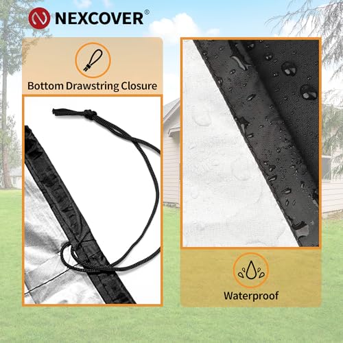 NEXCOVER Grill Cover, BBQ Cover 55 inch,Waterproof BBQ Grill Cover,Fade Resistant Gas Grill Cover, Barbecue Grill Covers, Fits Grill of Weber, Brinkmann, Nexgrill, Black Grill Cover for Outdoor Grill. - Image 5