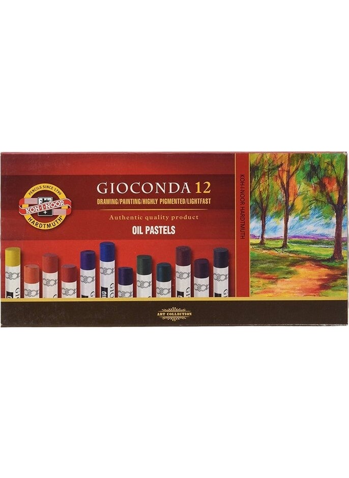 KOH-I-NOOR - Koh-I Noor Gioconda Oil Pastel Paint Set of 12 N:8352 - Image 1