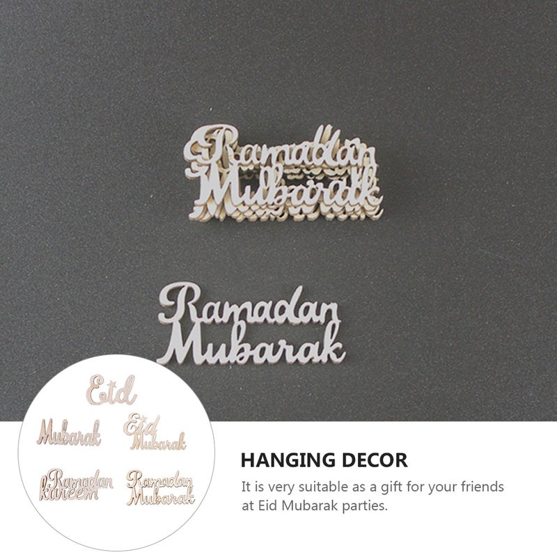 150 PCS Eid Mubarak Letter Sign Delicate Letter Decoration - Image 5