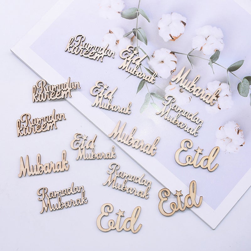 150 PCS Eid Mubarak Letter Sign Delicate Letter Decoration - Image 2