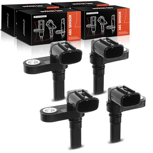 A-Premium Set of 4 Front and Rear ABS Wheel Speed Sensor for Toyota Tacoma 05-22, 4Runner 03-22, FJ Cruiser 07-14, Land Cruiser 08-11/13-21 & Lexus GX460 10-22, GX470 03-09, LX570 08-11/13-20, LX600 - Image 1