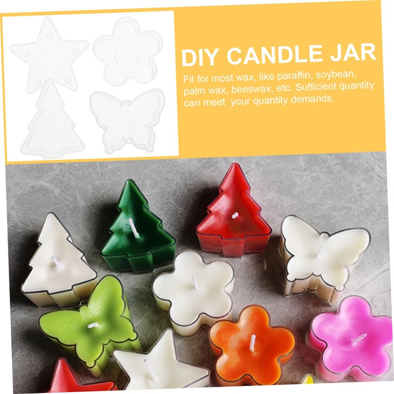 Clear Plastic Candle Jars With Replaceable Wicks For DIY Jewelry Making - Image 4