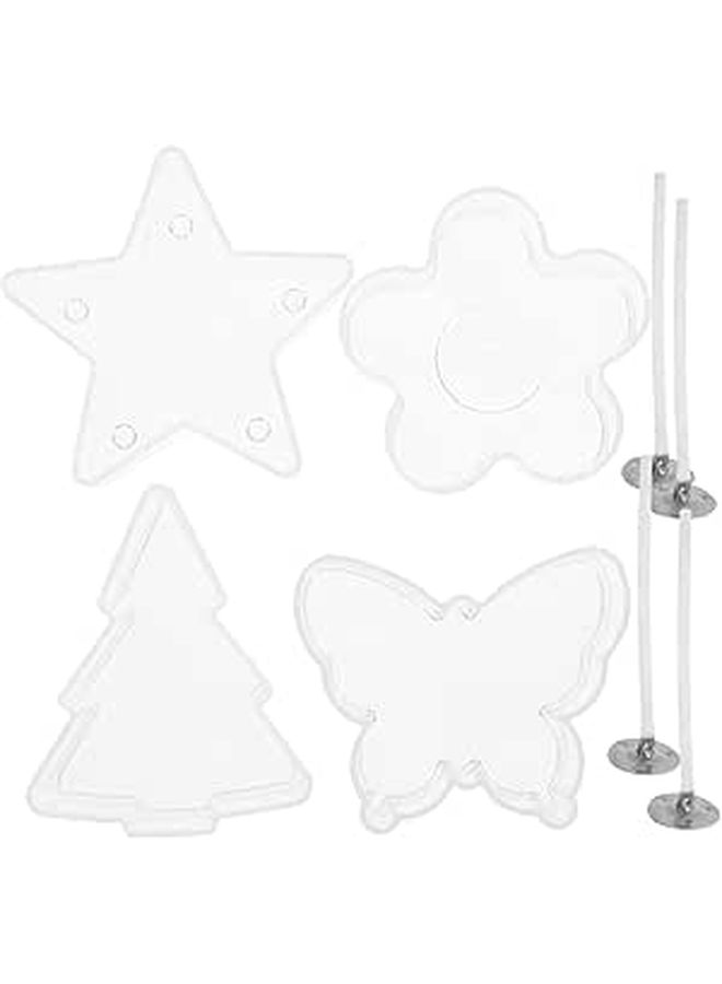 Clear Plastic Candle Jars With Replaceable Wicks For DIY Jewelry Making - Image 1