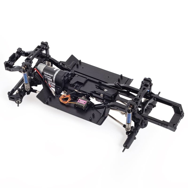 AMK 313mm Wheelbase Nylon Chassis Frame Car Body with 2-Speed Transmission 35T 550 Motor for 1/10 RC Crawler Axial SCX10 TRX4 D90 (DIY+Axles) - Image 1