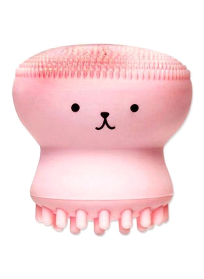 Silicone Facial Cleaning Brush Pink - Image 1