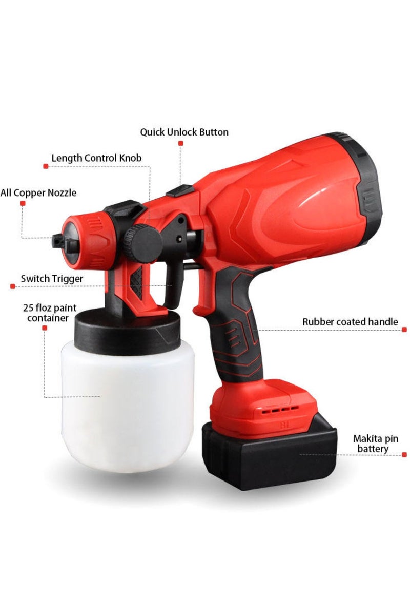 دينكس مسدس رش كهربائي عالي القدرة مع 3 فوهات (800 مل) - Image 2