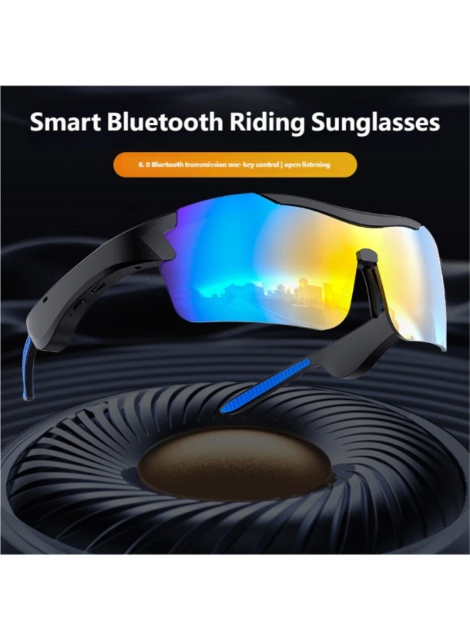 GALUIN New outdoor cycling smart glasses with multi-functional Bluetooth calling, music playback, translation and colorful sunglasses - Image 4