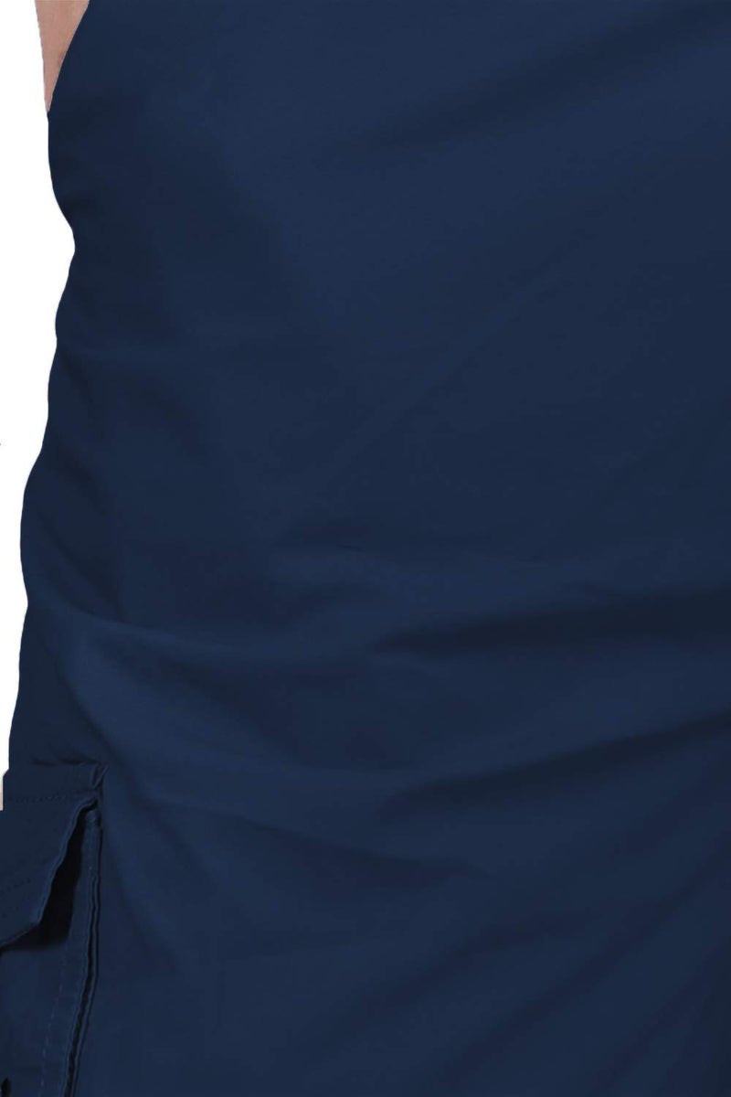 0-DEGREE Men's Regular Fit Three Quarter Shorts Blue 38 Inch Waist - Image 4