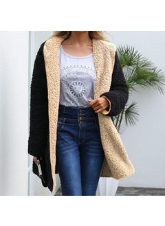1Tarz 1Style Plush Double-Sided Winter Women's Furry Jacket WS04BLACK  - Image 1