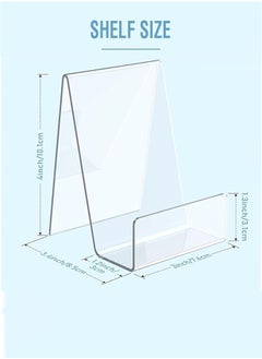 Generic Acrylic Book Display Stand Clear Easel, 4 Pack Clear Acrylic Display Easel Transparent Display Stand Holder Tablet Holder for Books Display, Music Sheets, Artworks, CD, Tablet Holder  - Image 2