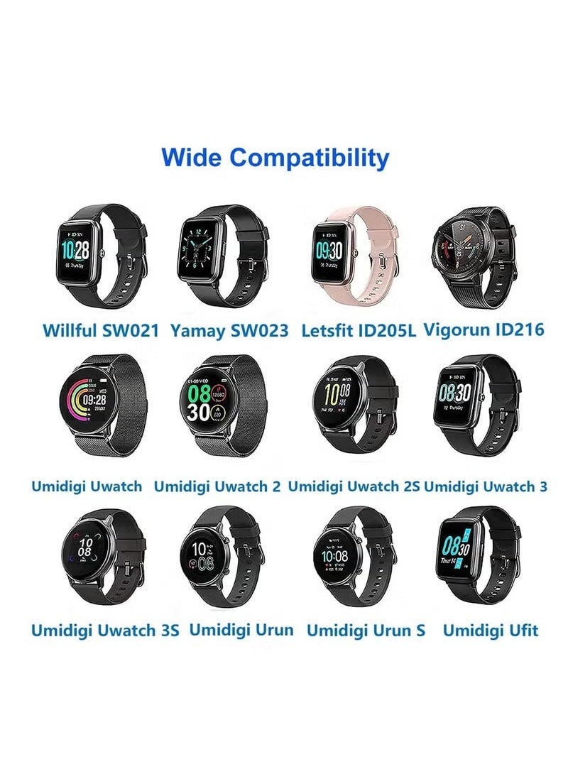 KENSUO 3.3FT Smart Watch Charger Magnetic, USB Charging Cable for YAMAY VeryFitPro SW023 ID205L SW021 ID205U ID205S SW025 Uwatch 3 3S 2 2S - Image 4