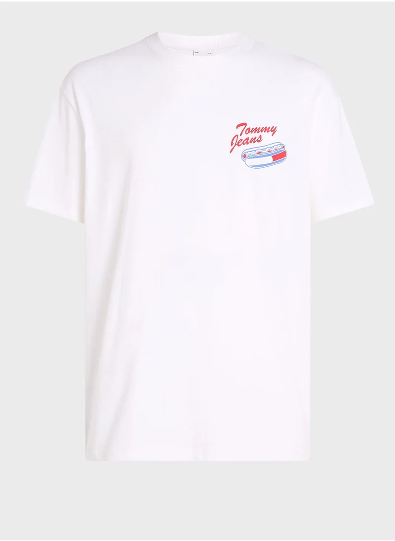 TOMMY JEANS Logo Crew Neck T-Shirt