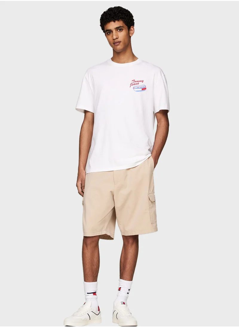 TOMMY JEANS Logo Crew Neck T-Shirt