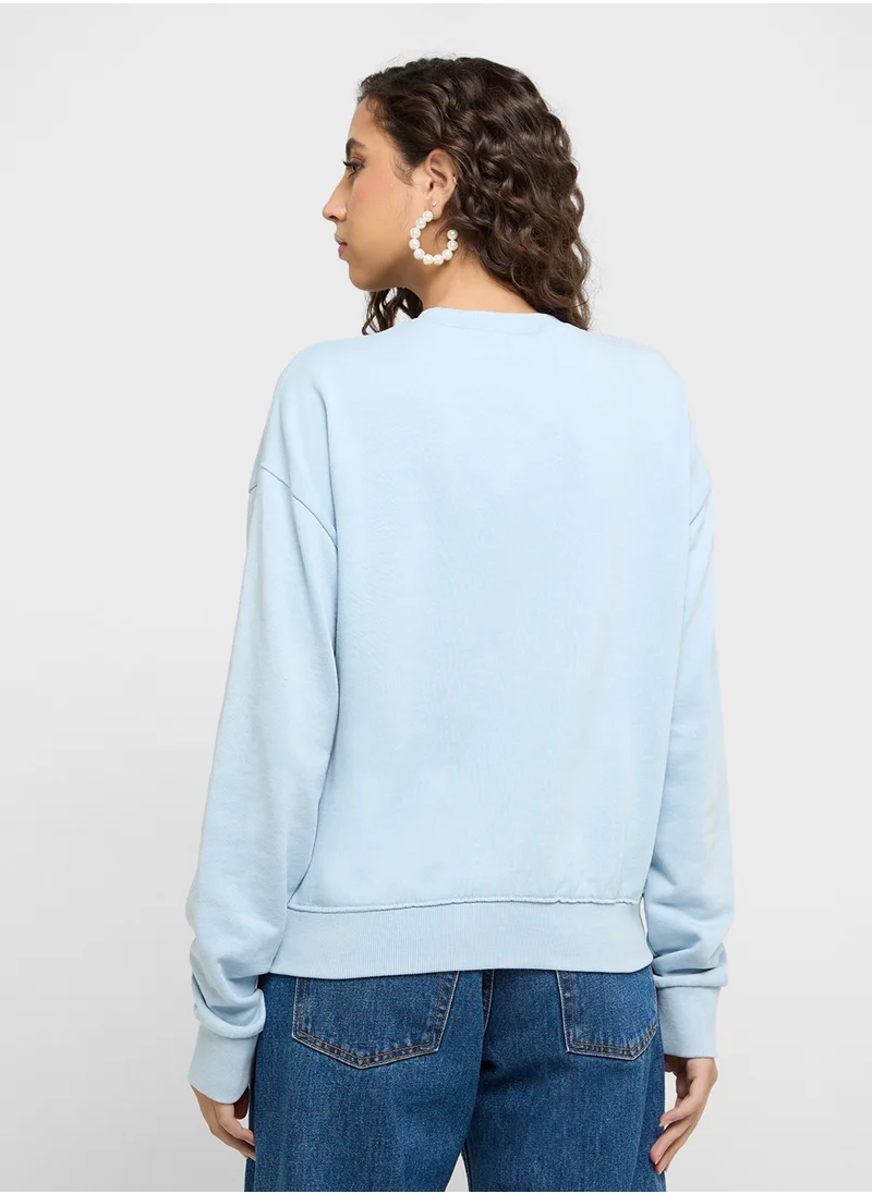 Disney Mickey Garment Dye Oversize Sweatshirt