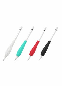 Compatible for Apple Pencil 1st / 2nd Generation Case, Grip Holder Silicone Soft Anti-Slip Sleeve, Capacitive Stylus Sleeve Holder Protector ​(4 Pack)