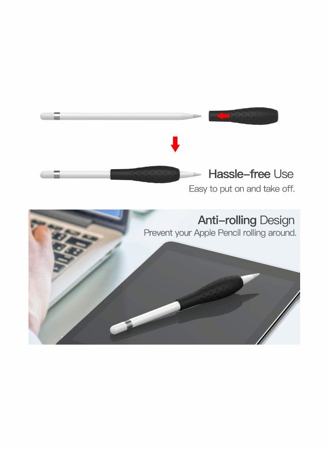 Generic - Compatible for Apple Pencil 1st / 2nd Generation Case, Grip Holder Silicone Soft Anti-Slip Sleeve, Capacitive Stylus Sleeve Holder Protector ​(4 Pack) - Image 1