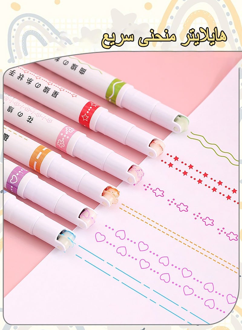 Generic Pen 6 different designs of pens cute colorful notebook pen set  - Image 2