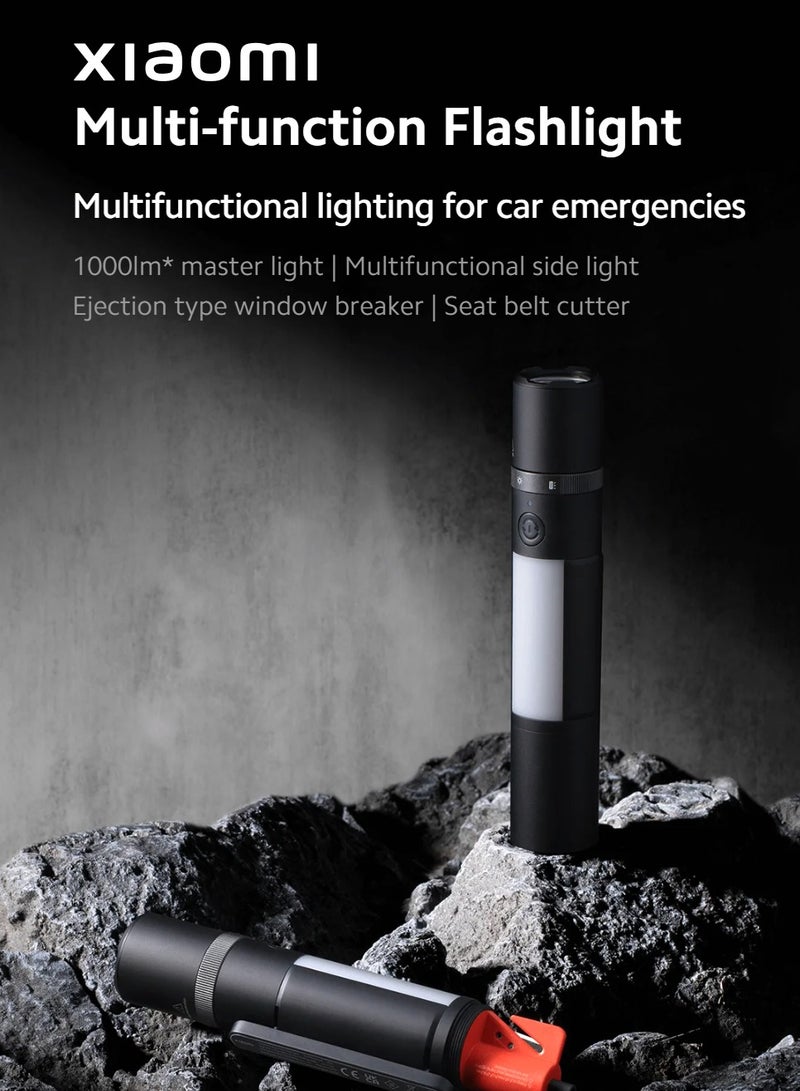 Xiaomi Xiaomi Multi-function Flashlight，1000lm* master light，window breaker ，Seat belt cutter  - Image 1