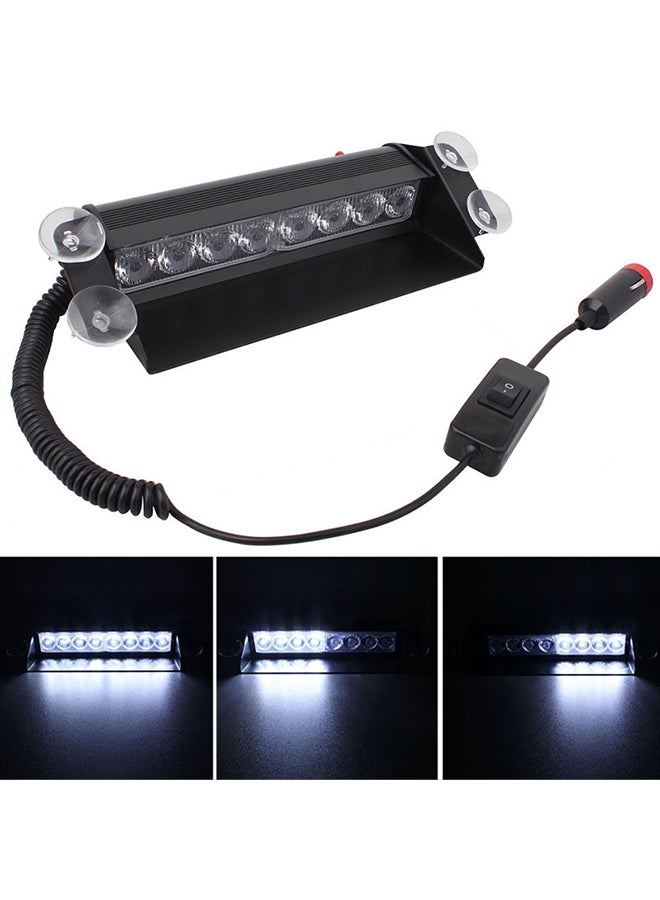 Loquat 8W 800LM 8-LED 3-Modes Adjustable Angle Car Strobe Flash Dash Emergency Light Warning Lamp With Suckers - Image 2