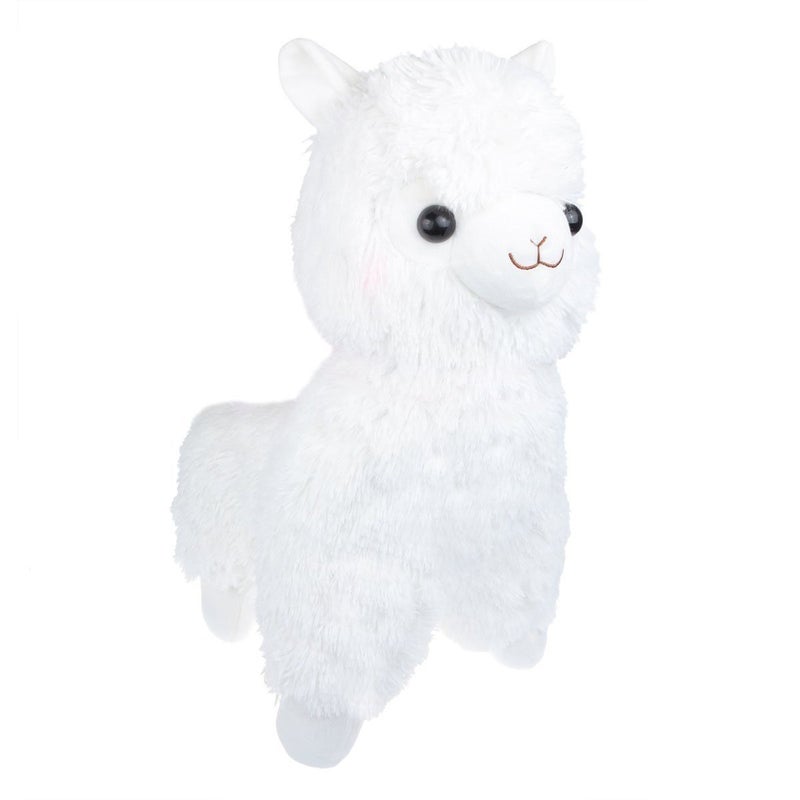 Tollion Cuddly White Alpaca Llama Lamb Toy - 7" Stuffed Animal Cushion Plush Doll Valentine Gift for Girlfriend, Children & Friends - Image 4