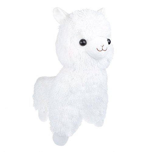 Tollion Cuddly White Alpaca Llama Lamb Toy - 7" Stuffed Animal Cushion Plush Doll Valentine Gift for Girlfriend, Children & Friends - Image 1
