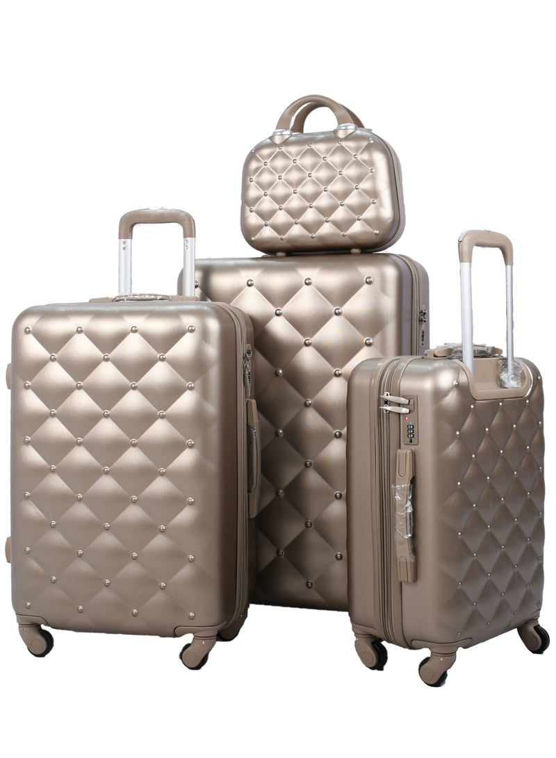 مورانو طقم حقائب سفر مكون من 4 قطع مورانو لون ذهبي - Image 1